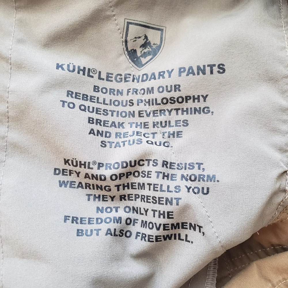 Kuhl Slax Pants Men's Size 40X30 Color: khaki - Picture 13 of 15
